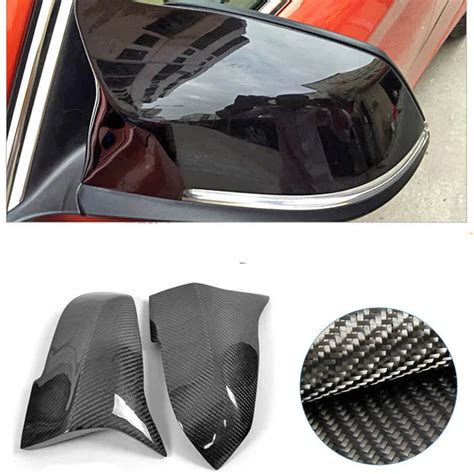 Car Side Door View Mirrors Carbon Fiber Replacment Cover For Bmw 3 Series F30 2012 2016 In