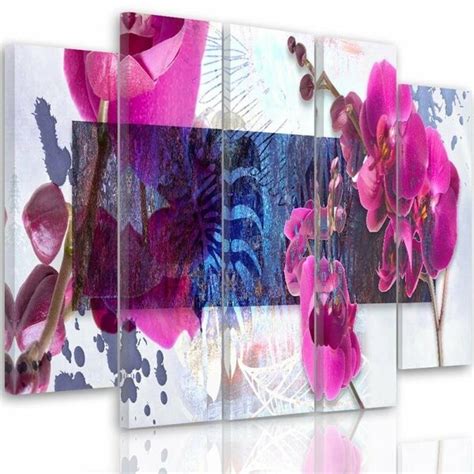 Brayden Studio 5 Tlg Leinwandbilder Set Orchid Composition 1 Wayfair De