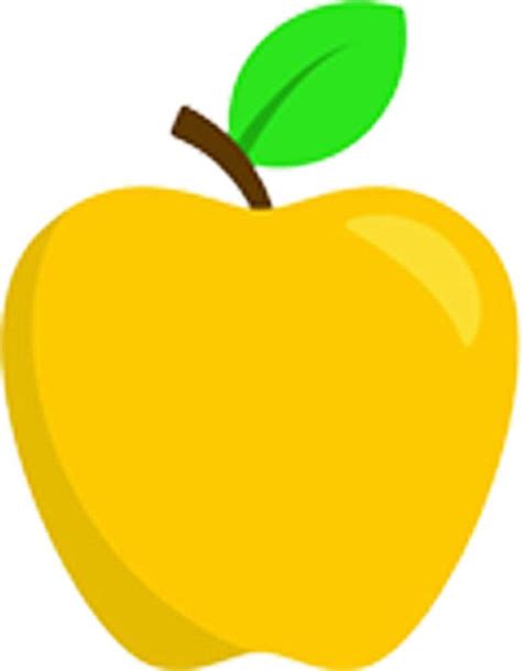 Cartoon Yellow Apple