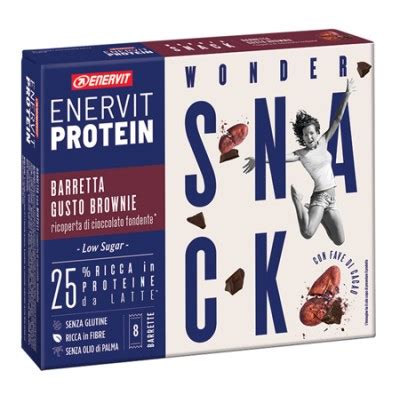 Enervit Protein Snack Brownie Low Sugar Barrette G