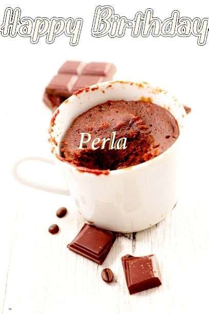 Happy Birthday Perla Song With Cake Images