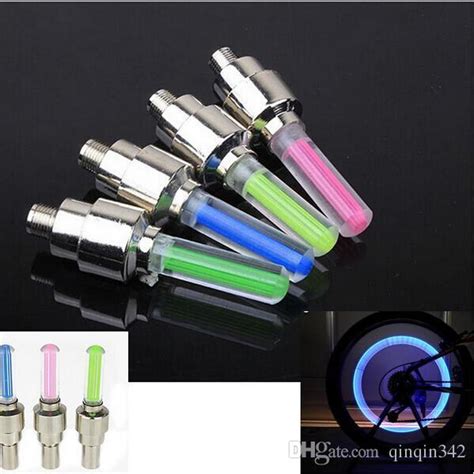 Multicolor Led Spoke Lights Firefly Bike Tire Valve Stem Caps Motion