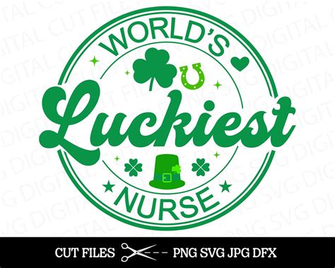 Lucky Nurse Svg St Patricks Nurse Svg Png Lucky Nurse T Shirt Nurse