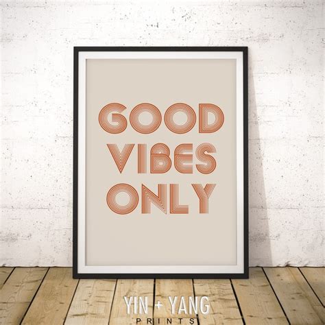 Good Vibes Poster Etsy