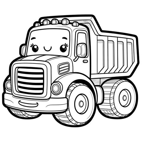 +70 Truck Coloring Pages For Free (Printable)