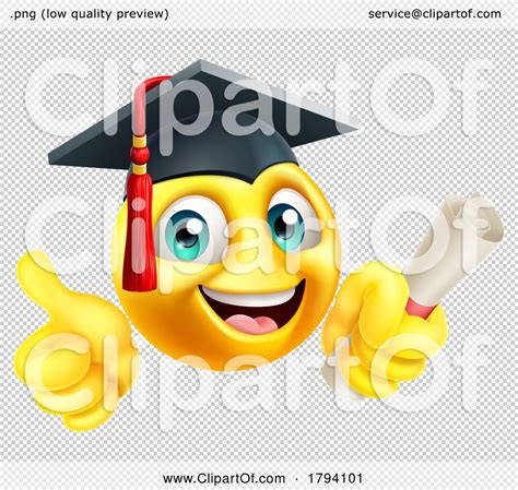 Education School College Graduate Emoji Emoticon By Atstockillustration