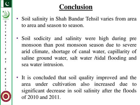 Spatial And Temporal Changes In Salinity Of Arable Lands In Shah Bandar