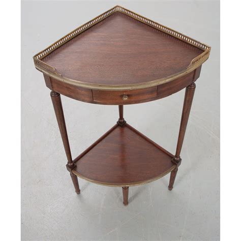 French 19th Century Mahogany Corner Table Fireside Antiques