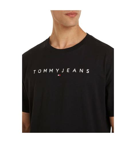 TOMMY HILFIGER KOSZULKA MĘSKA T SHIRT TJM REG LINEAR LOGO TEE EXT