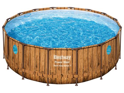 Bestway Power Steel Swim Vista Series Frame Pool Komplett Set Mit