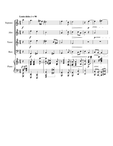 Coro Sheet Music For Piano Soprano Alto Tenor And More Instruments Satb