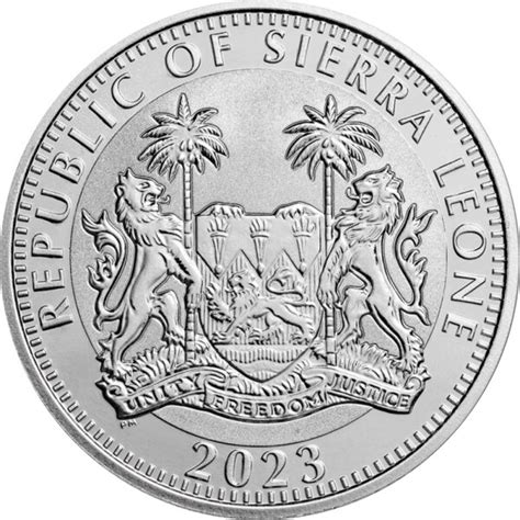 Sierra Leone Ägyptische Götter 3 Ausgabe Ra 2023 1 oz Silber 41 80