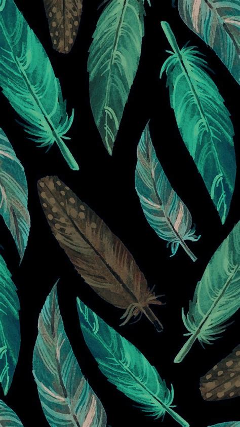 Feathers Black Feather Green Hd Phone Wallpaper Peakpx