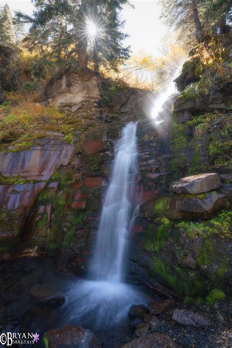 Sunstar Waterfall, San Juan Mountains - Wildernessshots Photography