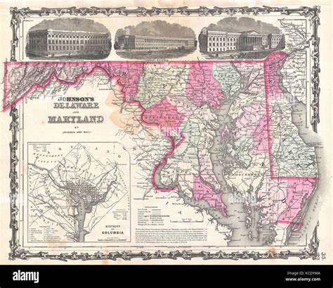 Mappa Vintage Del Delaware Immagini E Fotografie Stock Ad Alta