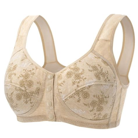 Ladies Comfort 2024 Front Closing Bra For Older Women Push Up Seniors