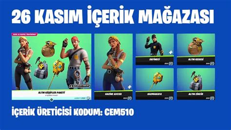 Fortnite Kas M Erik Ma Azas Alt N Ka Ifler Paketi Hazine