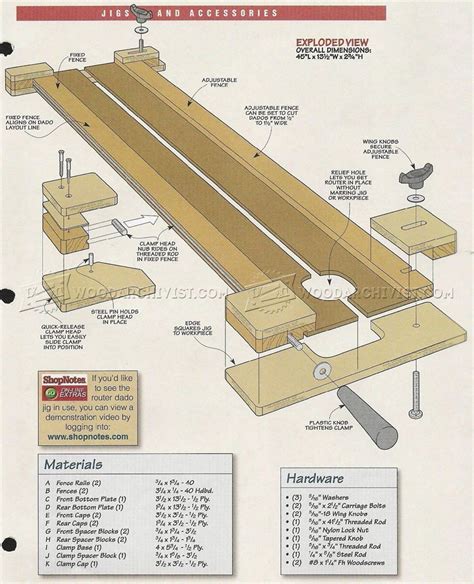 643 Router Dado Jig Plans Joinery Woodworking Plans Kitchen