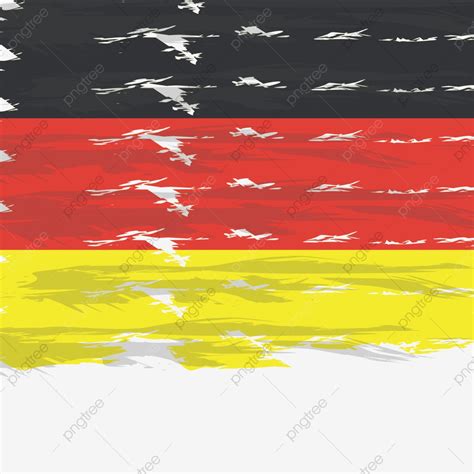 Diseños Estilizados Pintado Pincel Alemania Bandera Alemania La