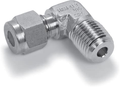 Ham Let Stainless Steel 316 Let Lok Compression Fitting 90 Degree