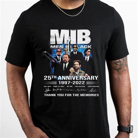 Thank You For The Memories Mib Men In Black 25th Anniversary 1997 2022 Signatures Unisex T Shirt