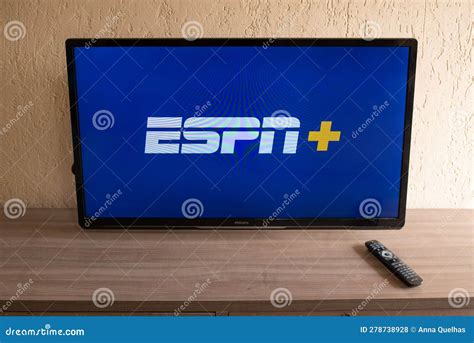 Brazil, Rio De Janeiro - May 19, 2023: ESPN Plus Streaming Network Logo ...