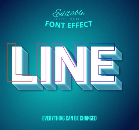 premium vector  text editable text style