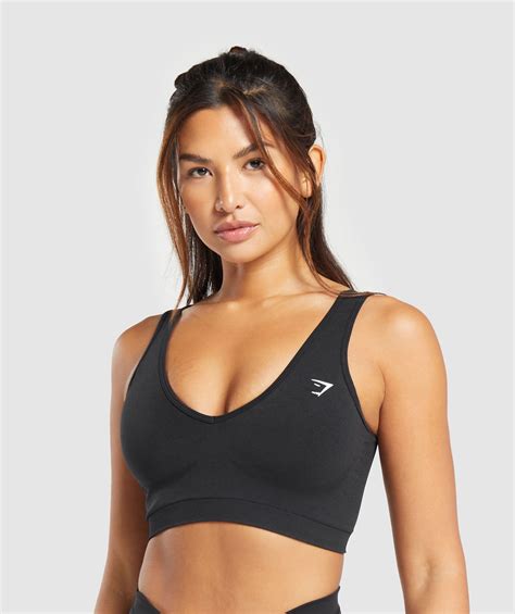 Gymshark Everyday Seamless Sports Bra Black Gymshark