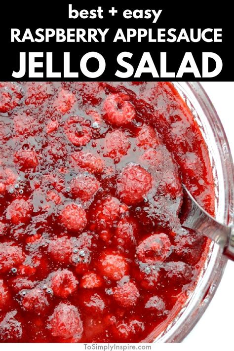 Best Raspberry Applesauce Jello Salad Recipe Artofit