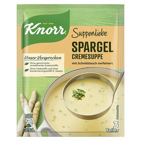 Knorr Suppenliebe Spargelcreme Suppe 1 X 3 Teller 1 X 750 Ml