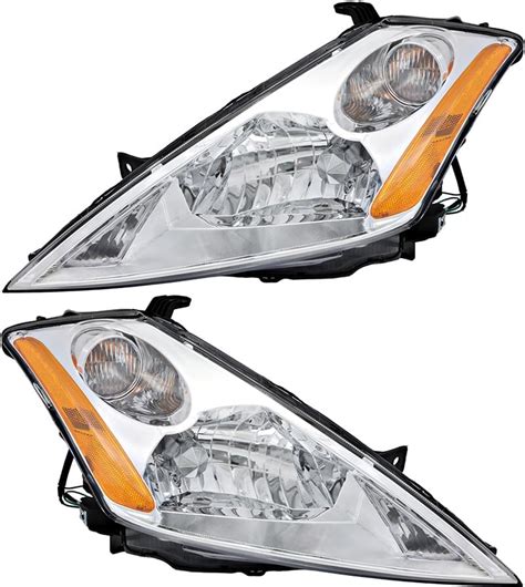 Akkon For Nissan Murano Chrome Halogen Type Oe Replacement Headlights Driver