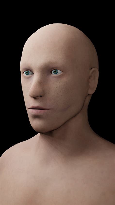 D Model Male Human Body Basemesh Rigged Uv Low Poly Vr Ar Low Poly