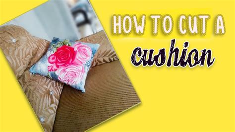 Cushion Cover Cutting And Stitching Youtube