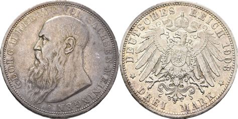 Sachsen Meiningen Mark Georg Ii Kl Randunebenheiten