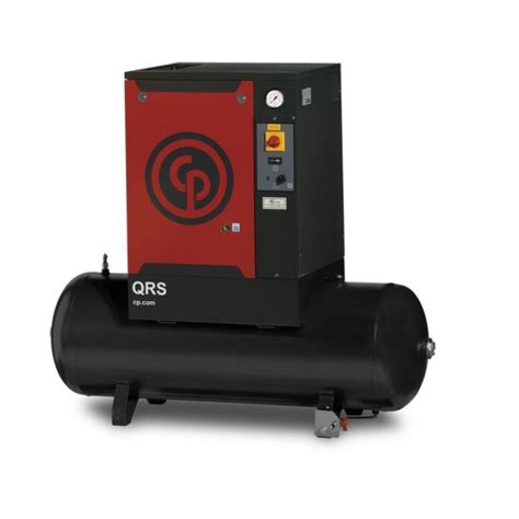 Chicago Pneumatic Qrs Hpd Rotary Screw Air Compressor W Air Dryer