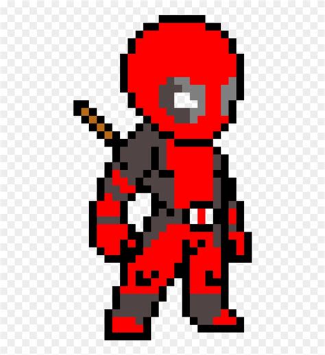 Download Drawing Pixel Deadpool - Pixel Art Minecraft Deadpool Clipart ...