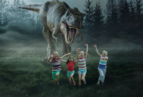 Tyrannosaurus Rex Digital Background Trex Chasing Digital Background