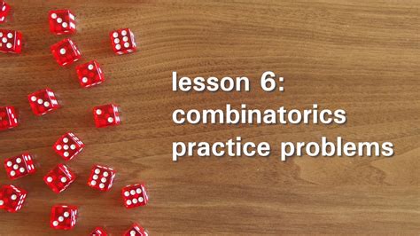 PB 6 Combinatorics Practice Problems YouTube