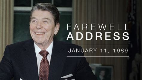 1989: President Reagan said farewell! | Babalú Blog