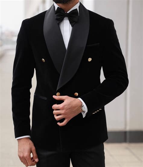 Black Custom Dinner Jacket For Men Velvet Jacket For Gala Etsy