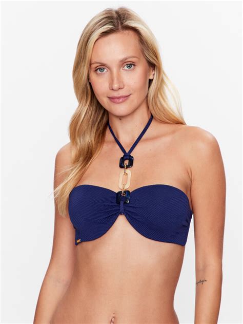 Selmark Bikini Oberteil BI216 Dunkelblau Modivo De