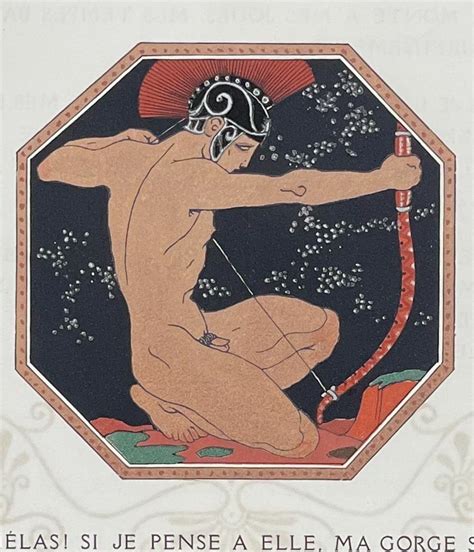 Bid Now Barbier Bilitis Nude Man Aiming Bow April 6 0123 10 00