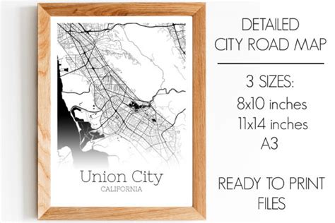 Union City California City Map Graphic By Svgexpress · Creative Fabrica