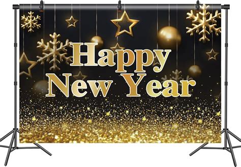 Amazon DASHAN Happy New Year Backdrop 10x6 5ft Polyester