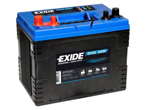 Battery V Ah Exide Dual Agm Ep Special Batteries Exide