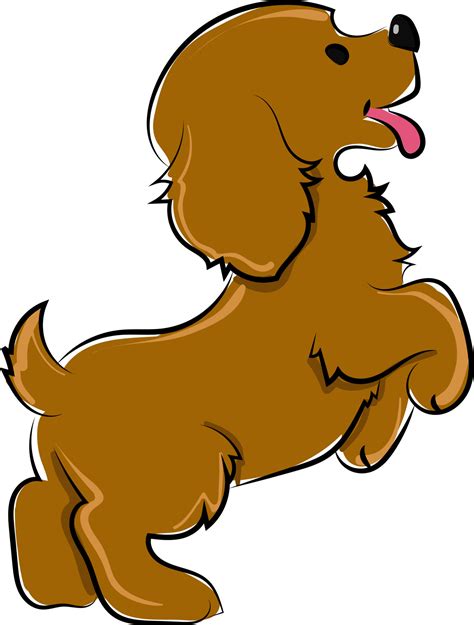 Little cute brown dog, illustration, vector on white background. 13785251 Vector Art at Vecteezy