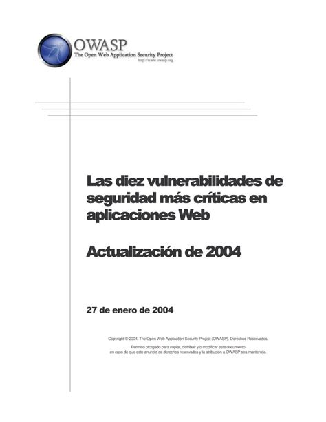 PDF de programación Las diez vulnerabilidades de seguridad más