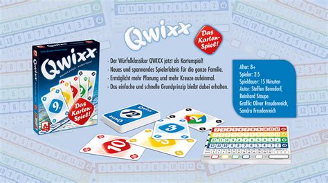 Qwixx Das Kartenspiel Nsv N Rnberger Spielkarten Verlag