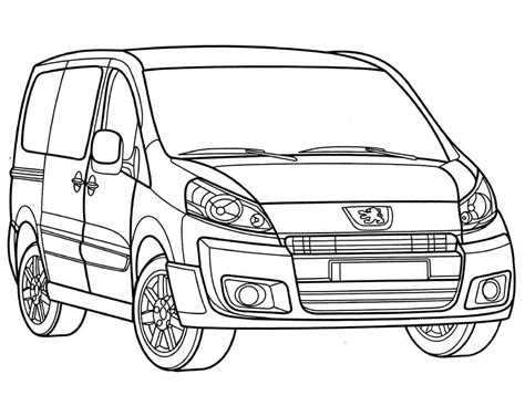 Coloriage Peugeot à imprimer sur ColoriageEnfant