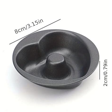 Non Stick Steel Donut Baking Pans Mini Heart Round Shaped Temu